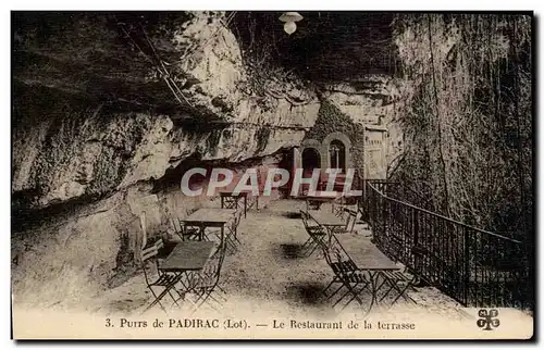 Cartes postales Puits de Padirac Le restaurant de la terrasse