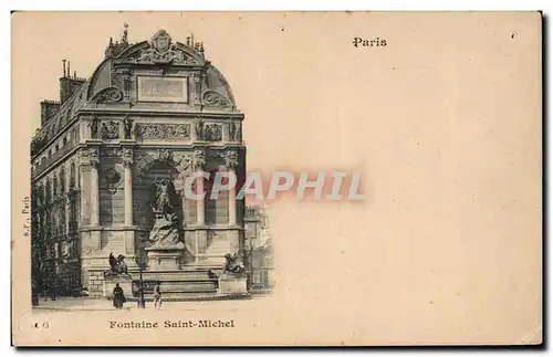 Paris Cartes postales Fontaine St Michel