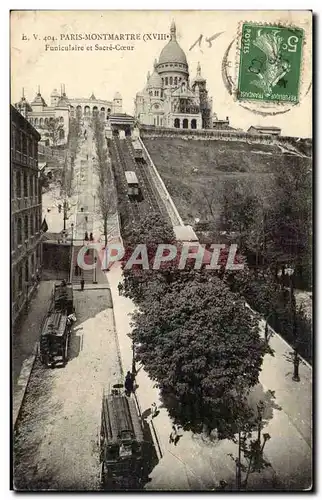 Paris Cartes postales Funiculaire du Sacre Coeur Montmartre