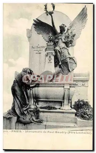 Paris Cartes postales Monument de Paul Baudry Pere Lachaise)