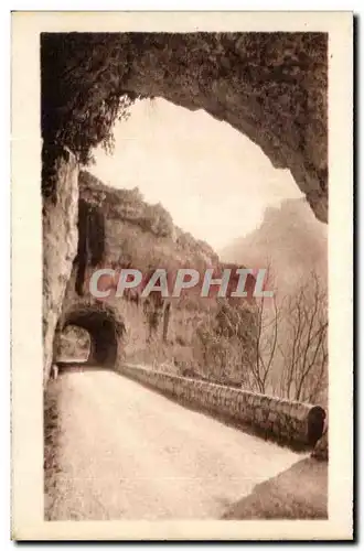 Gorges du Tarn Ansichtskarte AK Les tunnels au cirque des Beaumes