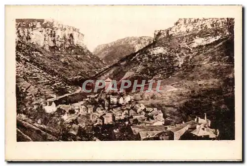 Peyreleau Cartes postales Vue generale et entre de la vallee de la Jonte