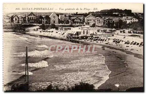 Royan Pontaillac Ansichtskarte AK Vue generale de la plage