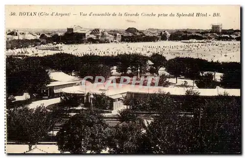 Royan Cartes postales Vue d&#39ensemble de la grande conche prise du splendid Hotel