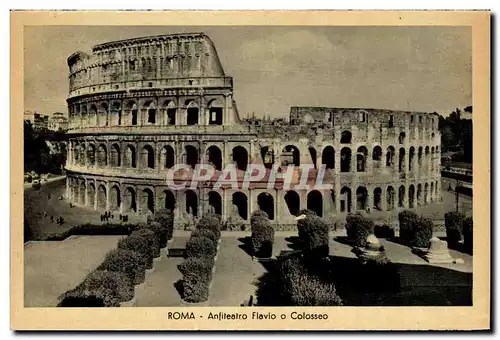 Italie Italia Roma Ansichtskarte AK anfiteatro o colosseo