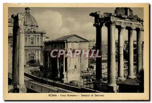 Italie Italia Roma Ansichtskarte AK Foro Romano Templo di Saturno