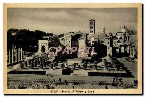 Italie Italia Roma Cartes postales templo di Venere e Roma