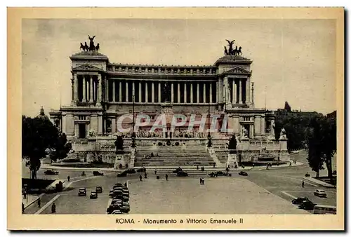 Italie Italia Roma Ansichtskarte AK Monumento a Vittorip Emanuele II