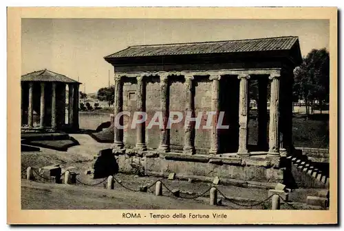 Italie Italia Roma Ansichtskarte AK Templo della Fortuna Virile