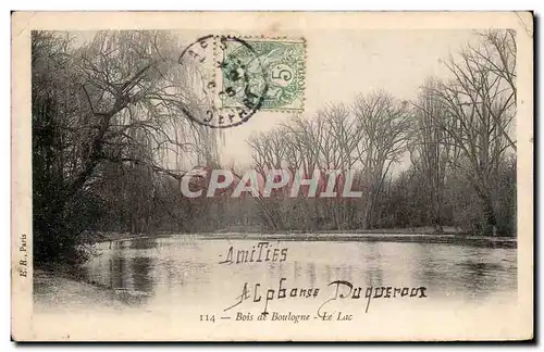 Paris Cartes postales Bois de Boulogne Le lac