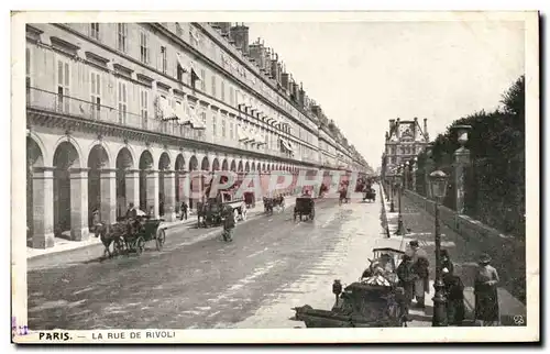 Paris Cartes postales La rue de Rivoli