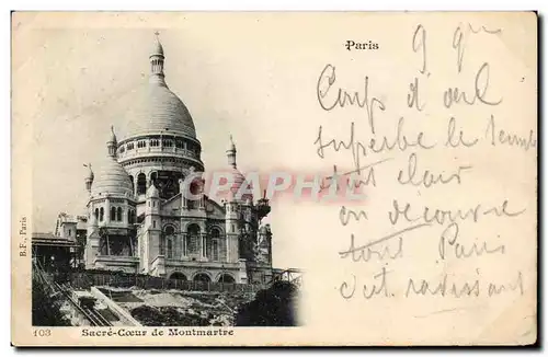 Paris Cartes postales sacre Coeur de montmartre