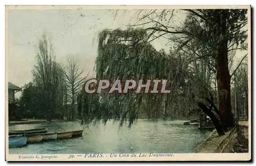 Paris Cartes postales Un coin du lac Daumesnil