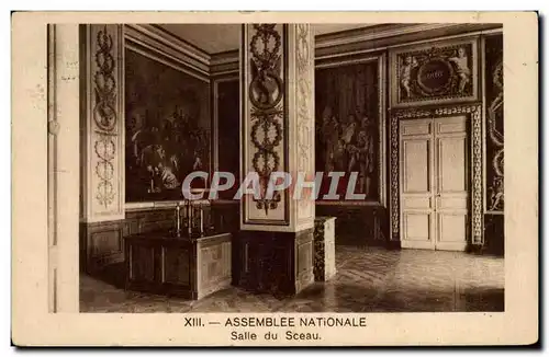 Paris - 7 - Assemble Nationale - Salle du Sceau Ansichtskarte AK