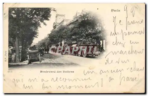 Paris Cartes postales Boulevard des Italiens