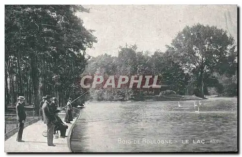 Paris - 16 - Bois de Bouogne - Le Lac - La Peche - Canne a Peche Cartes postales