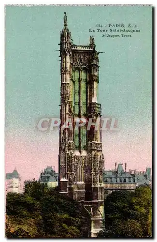 Paris - 4 - Tour Saint Jacques - Cartes postales