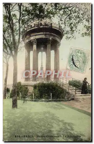 Paris - 19 - Parc du Buttes Chaumont - Le Belvedere - Ansichtskarte AK