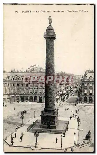 Paris - 1 - La Colonne Vendome Cartes postales