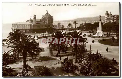 Nice - Le Jardin Public et le Palais de la Jetee - Ansichtskarte AK