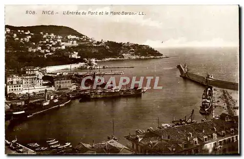 Nice - L&#39Entree du Port et le Mont Baron - Cartes postales