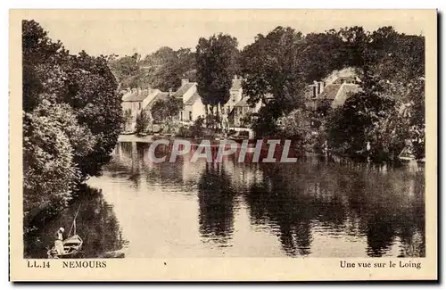 Nemours - Une vue sur le Loing - Cartes postales