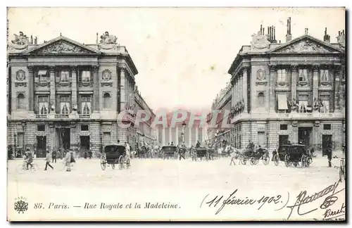 Paris - 8 - Rue Royale et la Madeleine - Cartes postales