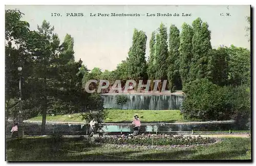 Paris - 14 - Le Parc Montsouris - Bords du Lac - Ansichtskarte AK