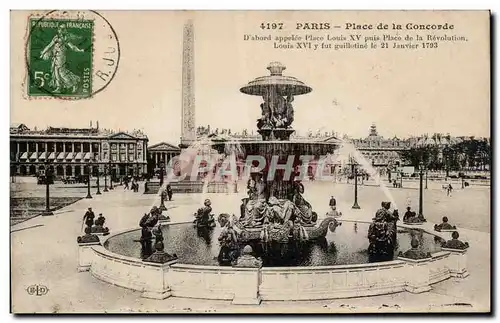 Paris - 8 - Place de la Concorde - Cartes postales