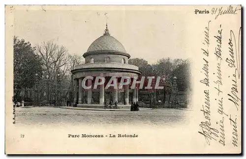 Paris - 8 - Parc Monceau - La Rotonde - Ansichtskarte AK