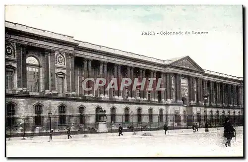 Paris - 1 - Colonnade du Louvre - Ansichtskarte AK