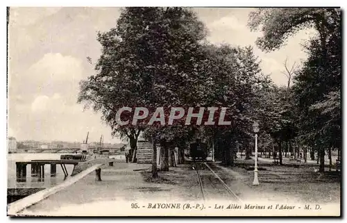 Bayonne - Les Allees Marines et l&#39Adour - Ansichtskarte AK