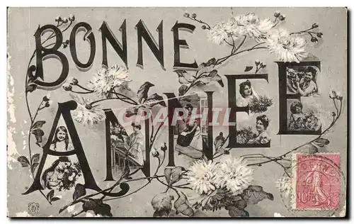 Fetes - Bonne Annee - Floral and attractive card - Ansichtskarte AK