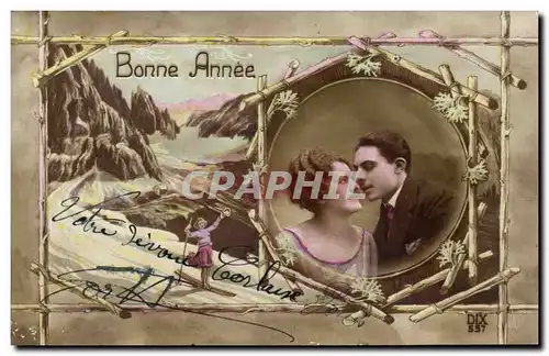 Fantaisie - Fetes - Bonne Annee - Happy Couple - Cartes postales