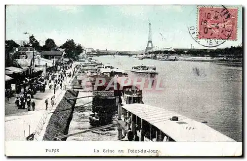 Paris - 1 - La Seine au Pont du Jour - Ansichtskarte AK