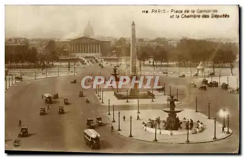 Paris - 8 - Place de la Concorde et Chambre des Deputes - Ansichtskarte AK