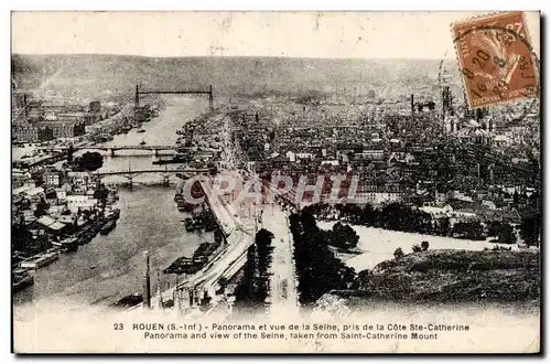 Rouen - Panorama et vue de la Seine - Cartes postales