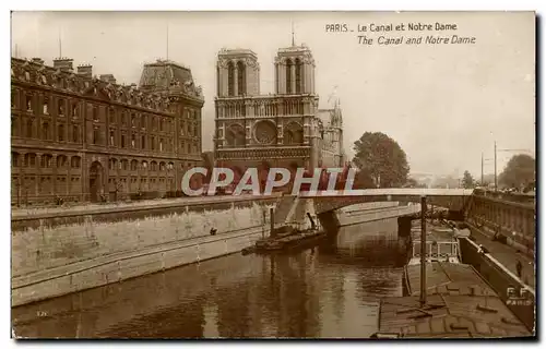 Paris - 4 - Le Canal et Notre Dame - Cartes postales