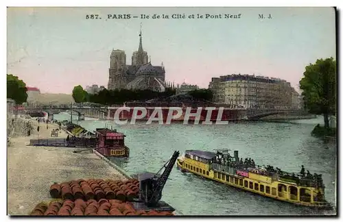 Paris - 1 - Le Pont Neuf - Ile de la Cite - Ansichtskarte AK