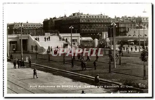 Bordeaux - Port Autonome - Les Grands Escaliers du Quai Louis VIII Cartes postales