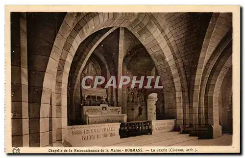 Dormans - Chapelle de la Reconnaisance de la Marne - La Crypte Cartes postales