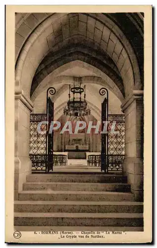 Dormans - Chapelle de la Reconnaisance de la Marne - La Crypte Ansichtskarte AK