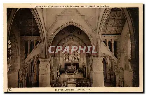 Dormans - Chapelle de la Reconnaisance de la Marne - Interieur Ansichtskarte AK