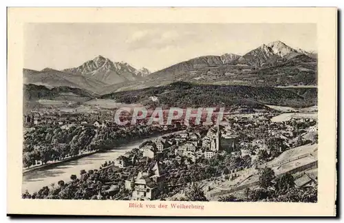 Austriche - Austria - Oesstereich - Tyrol - Tirol - Blick von der Weiherburg Ansichtskarte AK