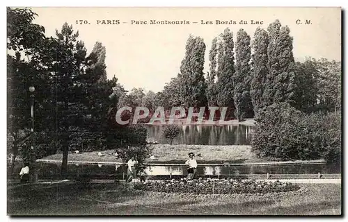 Paris - 14 - Parc de Montsouris - Les Bords du Lac - Ansichtskarte AK