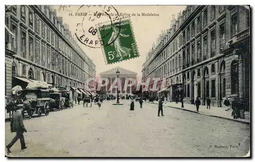 Paris - 8 - Le Rue Royal - La Madeleine Ansichtskarte AK