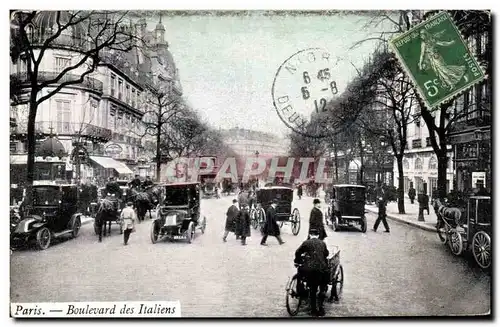 Paris - 9 - Boulevards des Italiens Ansichtskarte AK