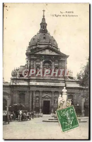 Paris - 5 - Eglise de la Sorbonne - Ansichtskarte AK