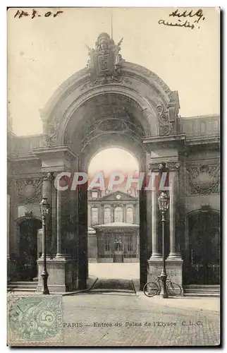 Paris - 5 - Entree du Palais de l&#39Elysee - Ansichtskarte AK