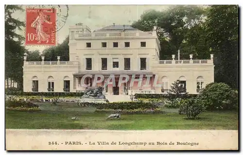 Paris - 16 - Bois de Boulogne - La Villa de Longchamp - Cartes postales